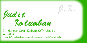 judit kolumban business card